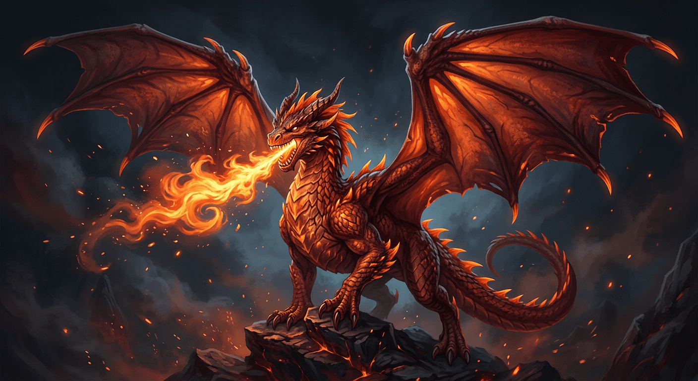 dragon at Adult stage